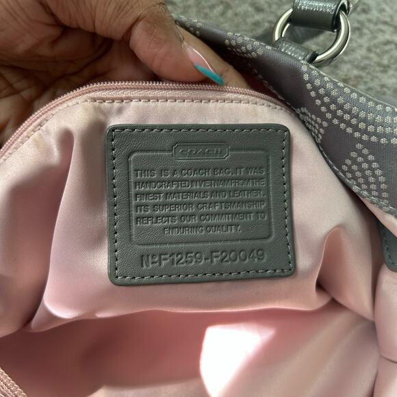 Coach Legacy Courtenay Hobo Light Blue Leather Shoulder Bag - Picture 8 of 9